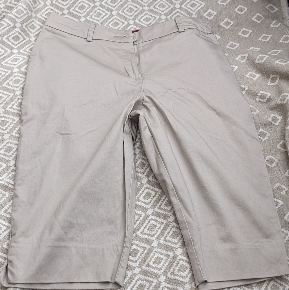 Beige Bermuda Shorts